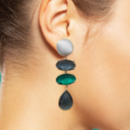 Carica l'immagine nel visualizzatore di Gallery, Orecchini seta cristallina