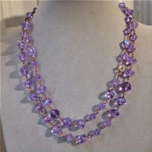Carica l'immagine nel visualizzatore di Gallery, Collana in Cristallo Lilla