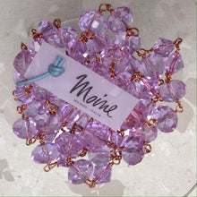 Carica l'immagine nel visualizzatore di Gallery, Collana in Cristallo Lilla