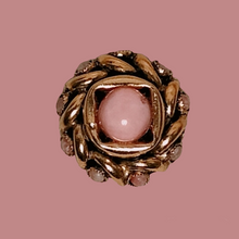 Carica l&#39;immagine nel visualizzatore di Gallery, Anello Vintage Oro e pietre quarzo rosa
