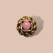 Carica l&#39;immagine nel visualizzatore di Gallery, Anello Vintage Oro e pietre quarzo rosa
